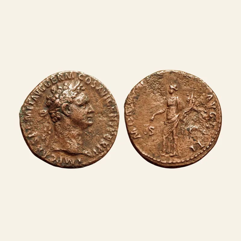 Domitian (81-96), as, Rome, AD 92-94, AE (g 10,56; mm 27)