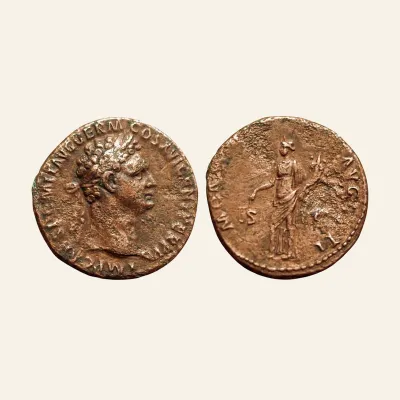 Domitian (81-96), as, Rome, AD 92-94, AE (g 10,56; mm 27)