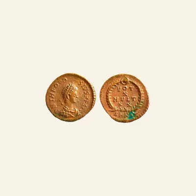Reverse, for Theodosius I, AE4, Nicomedia. RIC IX Nicomedia 38b - Scarce