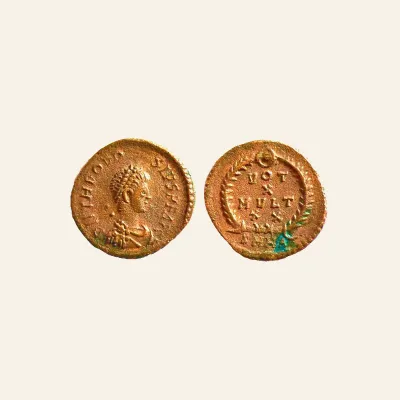 Reverse, for Theodosius I, AE4, Nicomedia. RIC IX Nicomedia 38b - Scarce