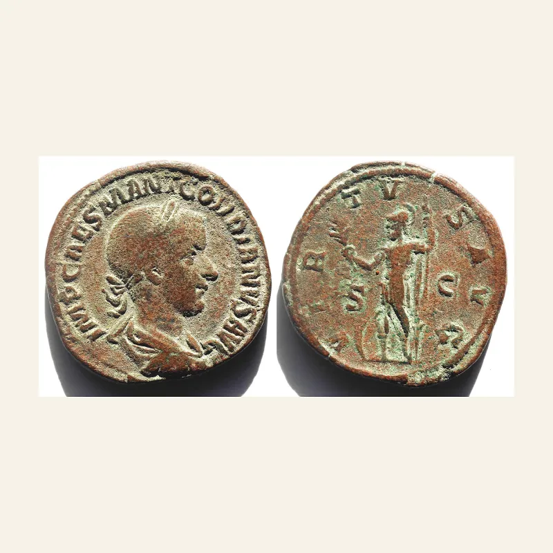 Gordian III, 238-244. Sestertius (Orichalcum, 31 mm, 20.92 g,), Rome, 240.