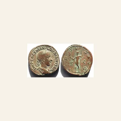 Gordian III, 238-244. Sestertius (Orichalcum, 31 mm, 20.92 g,), Rome, 240.