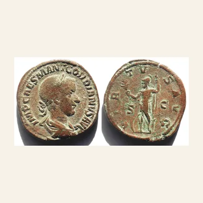 Gordian III, 238-244. Sestertius (Orichalcum, 31 mm, 20.92 g,), Rome, 240.