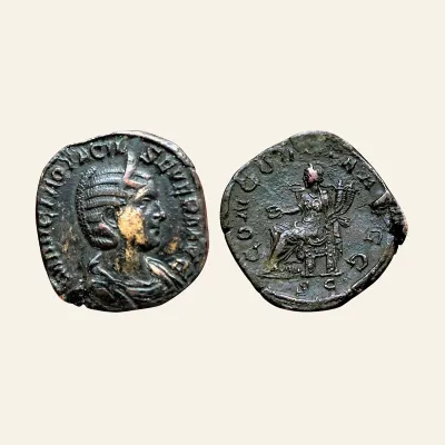 Otacilia Severa, Augusta, 244-249. Sestertius (Orichalcum, 30 mm, 21.36 g,), Rome.