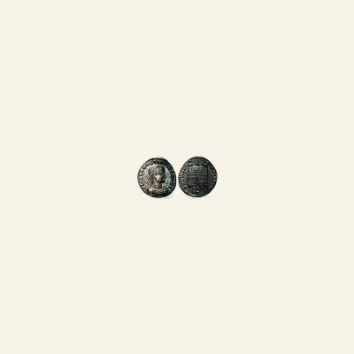 Constantius II as Caesar (324-337 AD). AE follis Arles 325-326. RIC 297 (R5) VERY RARE