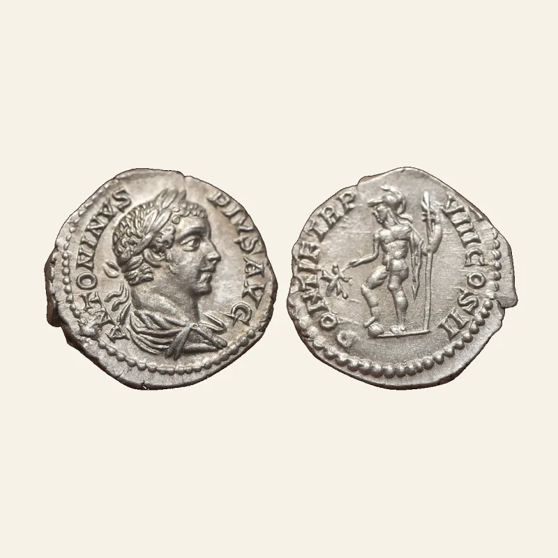 Caracalla AR Denarius. Rome, AD 205.