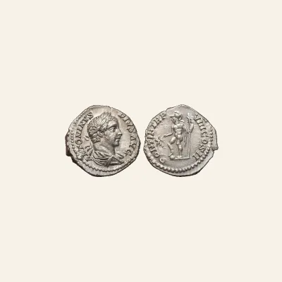 Caracalla AR Denarius. Rome, AD 205.