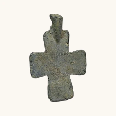 Byzantine Lead Cross Pendant – 10th-15th Century AD - vue 4