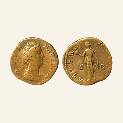 Diva Faustina Senior 138-161 AD - Sestertius, 147AD