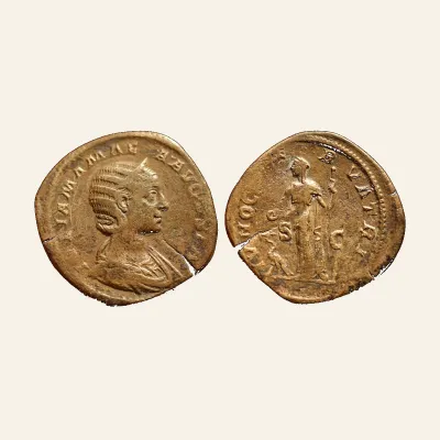 Julia Mamaea. Augusta, AD 222-235. Æ Sestertius (31mm, 20.01 g,). Rome AD 222.
