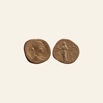 Lucilla, Wife of L. Verus. . AE Sestertius, 21.90g. Rome.