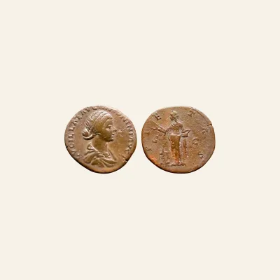 Lucilla, wife of Lucius Verus AE Sestertius PIETAS AD 164, (21.85g 29mm)