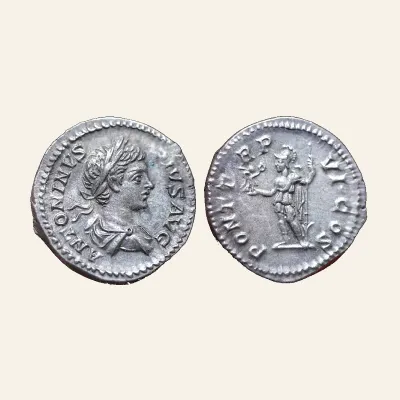 CARACALLA (197-217). AR Denarius. Rome.