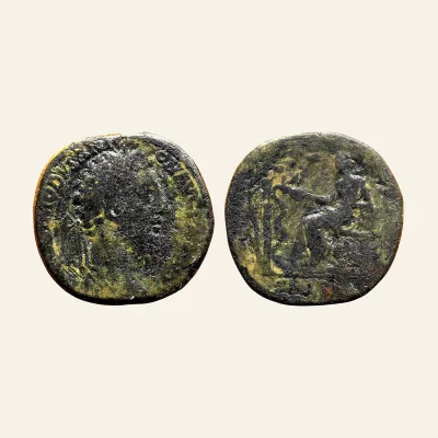 Commodus.177-192 AD. AE Sestertius, Rome, 184 AD. RARE