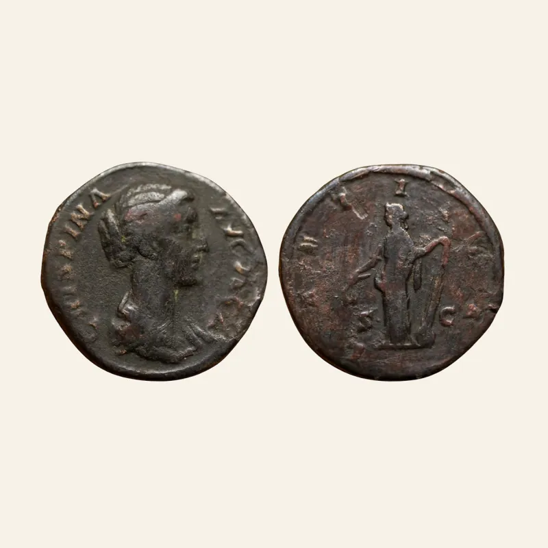 Crispina (wife of Commodus) Æ as. Rome, AD 180-182.