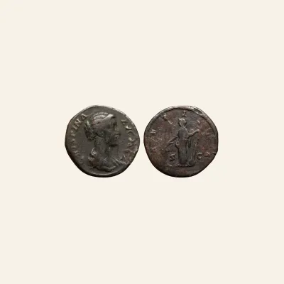 Crispina (wife of Commodus) Æ as. Rome, AD 180-182.