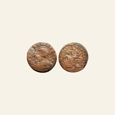 Reverse, of the as, for Severus II. as Caesar, 305-306. Æ follis (28 mm, 8.52 g,). Aquileia 305. Scarce., 305-306