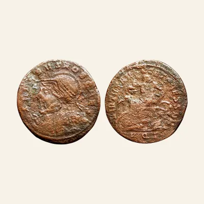 Reverse, of the as, for Severus II. as Caesar, 305-306. Æ follis (28 mm, 8.52 g,). Aquileia 305. Scarce., 305-306