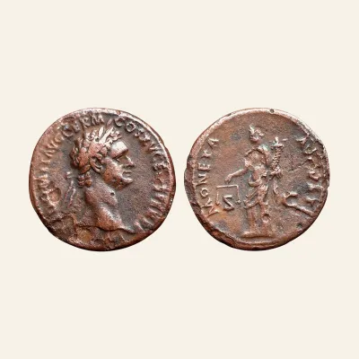 Domitian (81-96), as, Rome, AD 92-94, AE (g 10,66; mm 29)