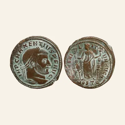 MAXENTIUS (307-312). follis. Ostia