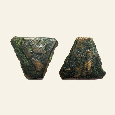Claudius ? AE Sestertius contemporary clipped