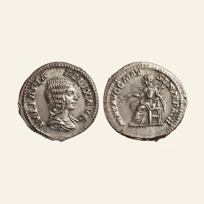 Julia Domna, Augusta, 193-217. Denarius (Silver, 19 mm, 3.24 g,), Rome, 211-217