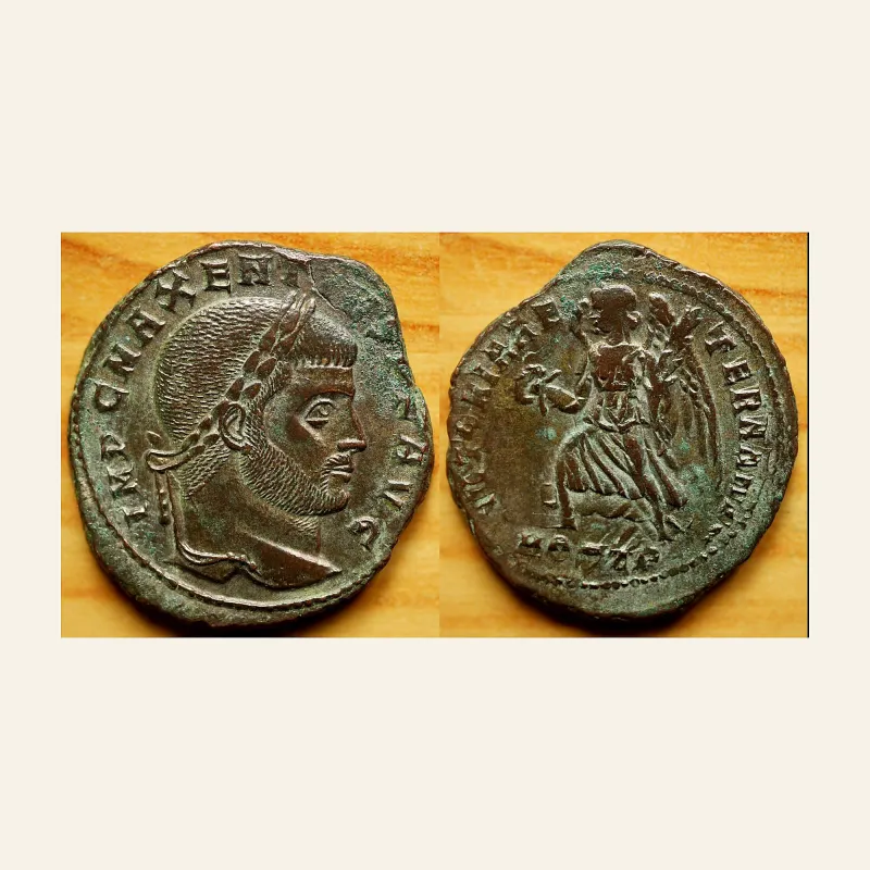 MAXENTIUS (309-312). follis. Ostia.