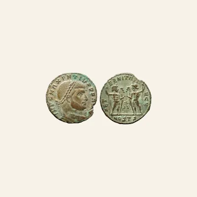 MAXENTIUS (307-312). follis. Ostia
