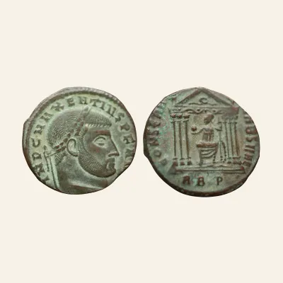 Maxentius, 307-312. Follis (Bronze, 25mm, 6.91 g), Rome, 308-311.