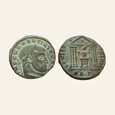 Maxentius, 307-312. follis (Bronze, 25mm, 6.91 g), Rome, 308-311.