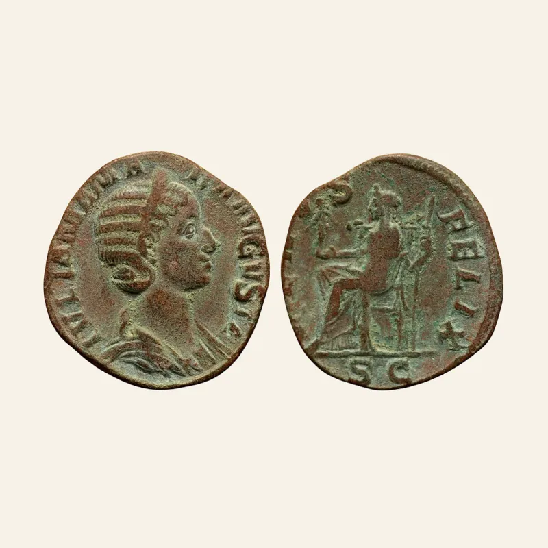 Julia Mamaea (mother of S. Alexander) Æ Sestertius. Rome, AD 224