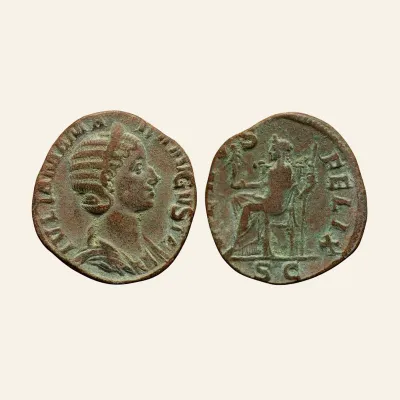 Julia Mamaea (mother of S. Alexander) Æ Sestertius. Rome, AD 224