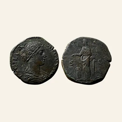 Lucilla, wife of Lucius Verus Sestertius164, Æ 22.19 g, 30mm