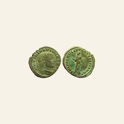 Galerius, as Caesar, 293-305. follis (Bronze, 29 mm, 10.18 g,),