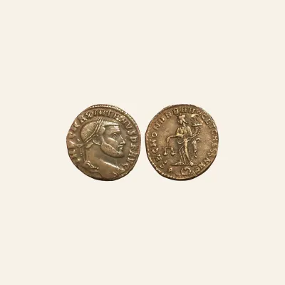 Maximianus follis. Rome Mint 300-301 AD. Scarce
