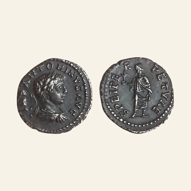 Elagabalus. A.D. 218-222. AR denarius Antioch mint, Struck A.D. 219-220