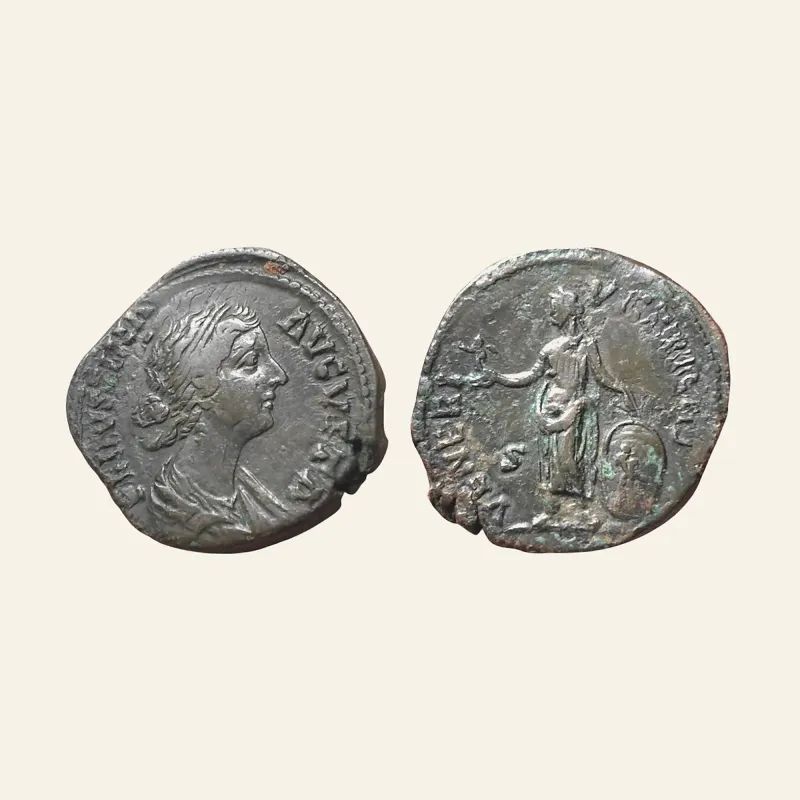 Faustina II (Marcus Aurelius, 161-180), Sestertius, Rome, AD 161-175, AE (g 24,83 mm 31.5)