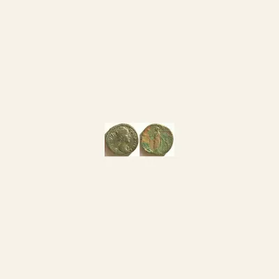 Diva Faustina I AE Sestertius after 141, 25.1 g. 32.5 mm.