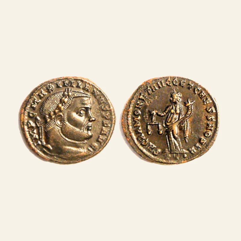 Maximianus Herculius AD 286-305. AE follis Ticinum