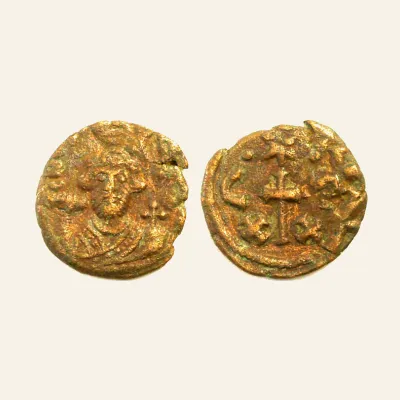 Constans II. 641-668. Æ Half follis (20mm, 3.6 g,). Carthage mint. Struck AD 647-659.