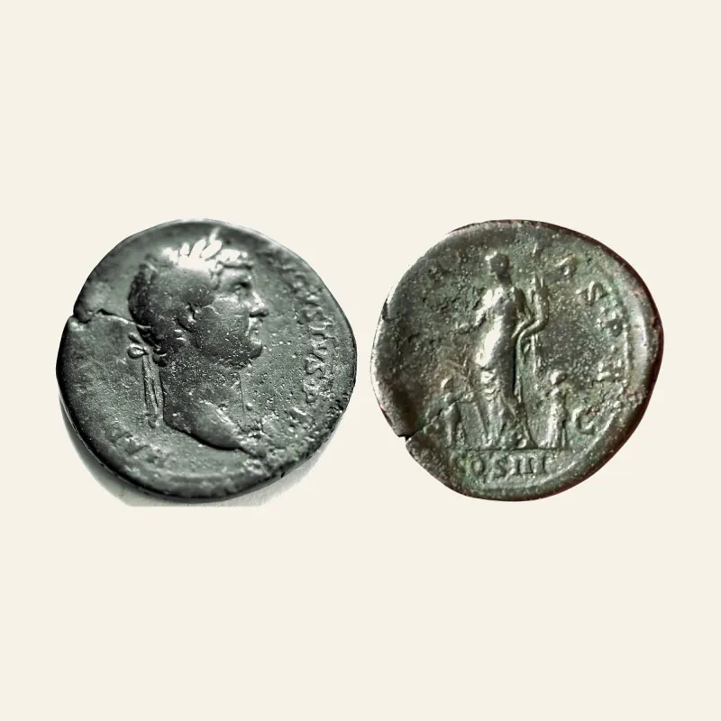 Hadrian, 117-138 AE Sestertius (34mm, 26.5g) 125/128, Rome.