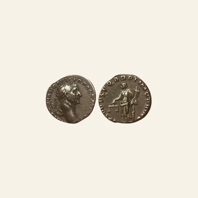 Reverse, of the denarius, for Trajan (98-117) AR-Denarius, Rome, 103-112., mint of Rome, 98-117