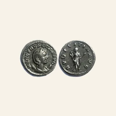 Herennia Etruscilla Silver Antoninianus PVDICITIA AVG