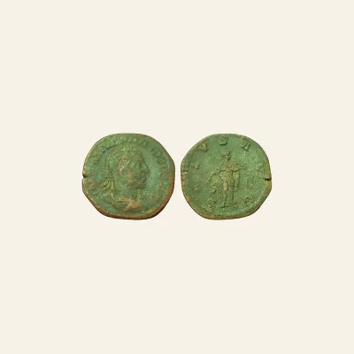PHILIP I. 244-249 AD. Æ Sestertius (17.12 gm, 32 mm). Struck 244-247 AD. SALVS AVG