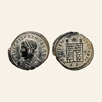 Crispus, Caesar, 316-326. Follis (Bronze, 20 mm, 3.15 g,), Rome, 324/5.