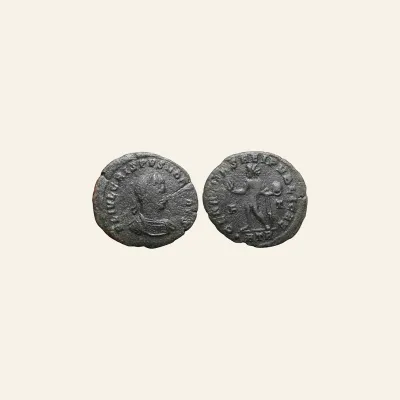 Crispus AE follis 317-318 AD - RIC Trier 177 RARE R4