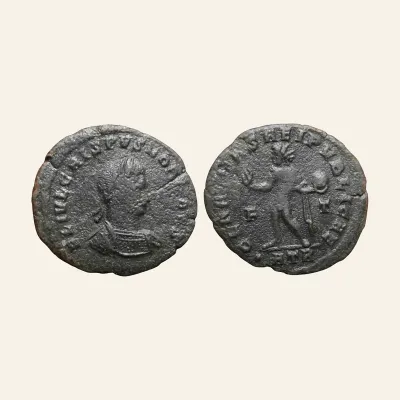 Crispus AE follis 317-318 AD - RIC Trier 177 RARE R4