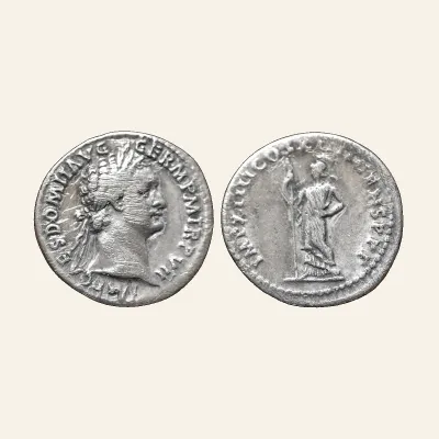 Domitian AR Denarius. Rome, AD 88.