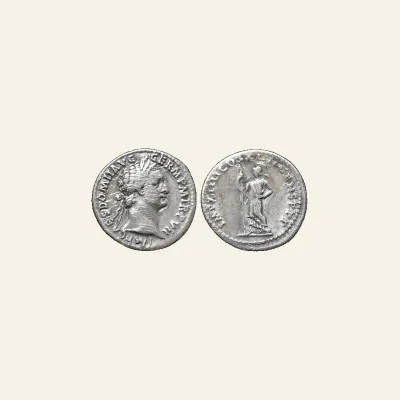 Domitian AR Denarius. Rome, AD 88.