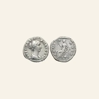 FAUSTINA II (Augusta, 147-175). Denarius. Rome.